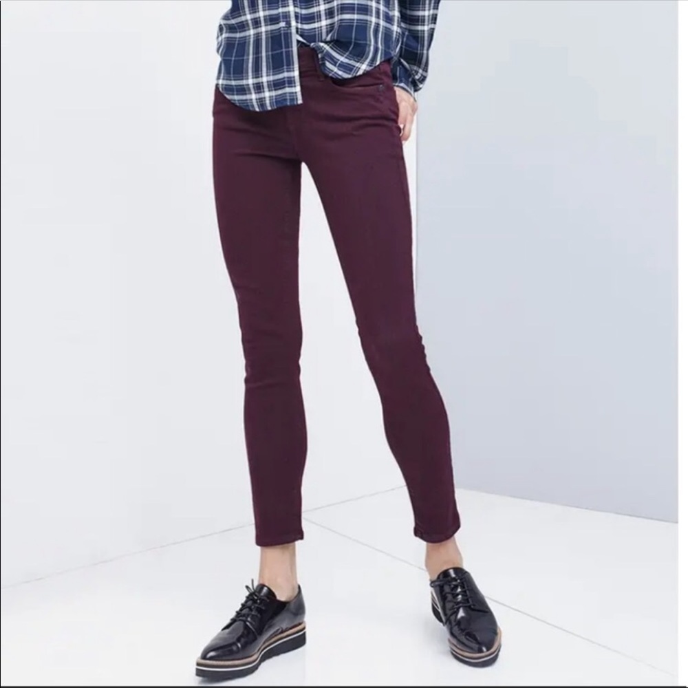 Paige Verdugo Ankle- Burgundy-